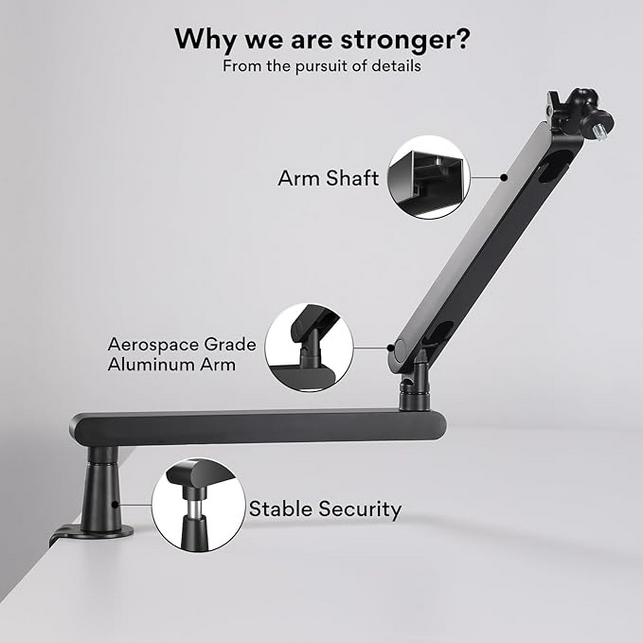 Maono BA92 Microphone Suspension Boom Arm Stand