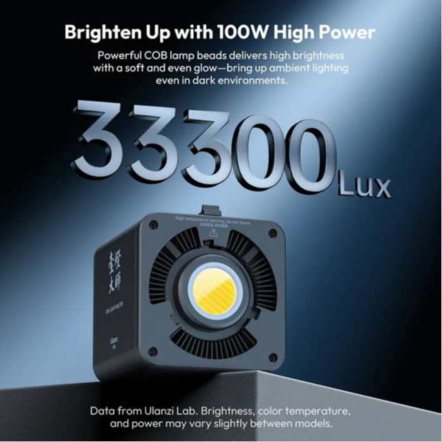 Ulanzi ML100RGB 100W COB Video Light with Built-In Battery RGB