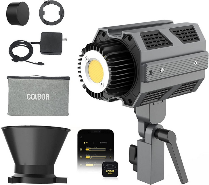 COLBOR CL60 COB Video Light,Power 65W,2700K to 6500K,CRI 97+,Only 550g