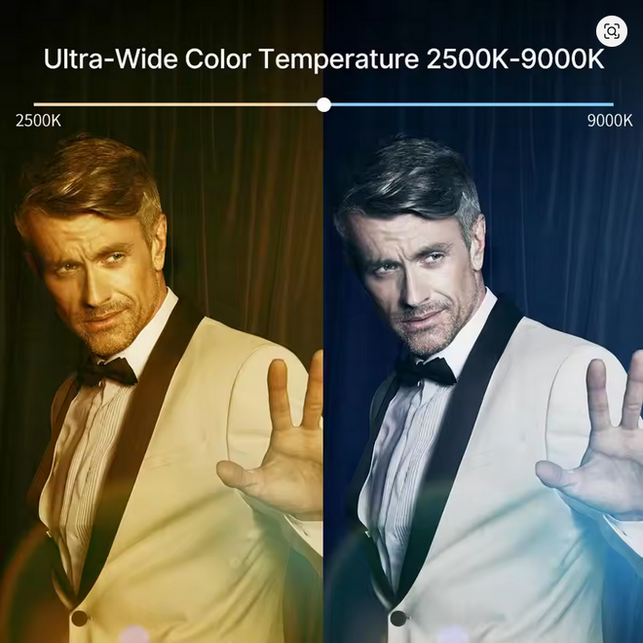 Ulanzi VIJIM VL196 RGB LED Video Light DSLR Smartphone Fill Light Dimmable RGB Effect Vlog Light On Camera