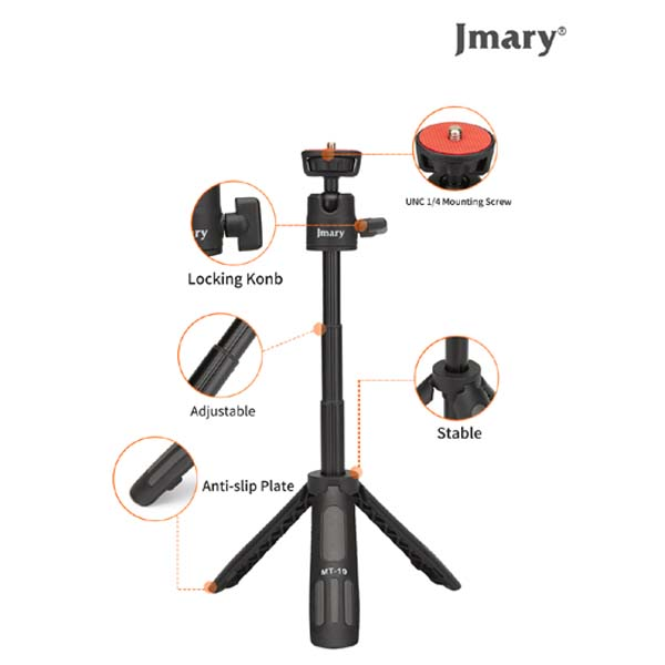Jmary MT-19 Mini Selfie Stick with Tripod Stand