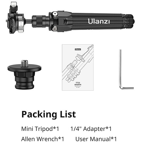 Ulanzi TT35 Mini Tripod with Ball Head