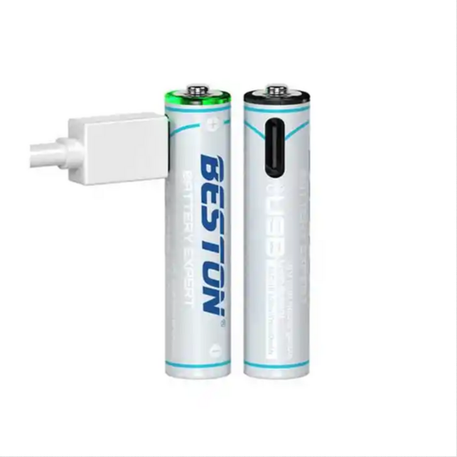Beston AAA Lithium USB-C Rechargeable Battery 660mWh 4PCS 1.5V (Type-C Port)