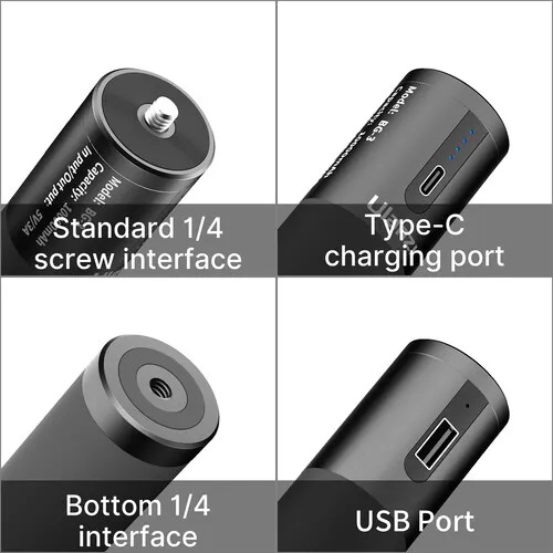 Ulanzi BG-3 10000mAh Battery Power Charger Hand Grip for Smartphone DSLR GoPro 9/8/7/6/5