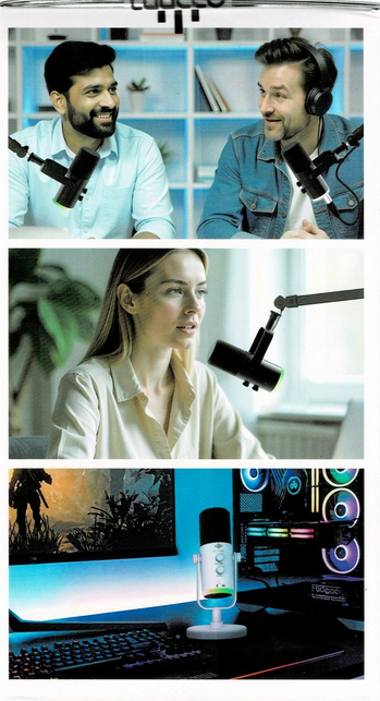 Luucco Melo-S2: Wireless USB/XLR Microphone for Streaming, Podcasting & Recording