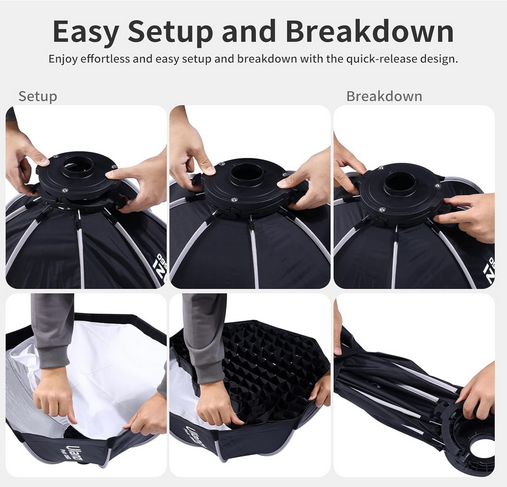 Ulanzi 40cm Quick Release Octagonal Softbox with Mini Bowens Mount