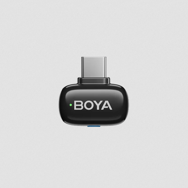 BOYA mini-2-06-Upgraded Super Mini Wireless Microphone with AI Noise Cancellation (single)
