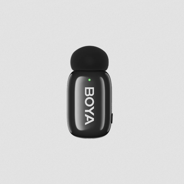 BOYA mini-2-06-Upgraded Super Mini Wireless Microphone with AI Noise Cancellation (single)