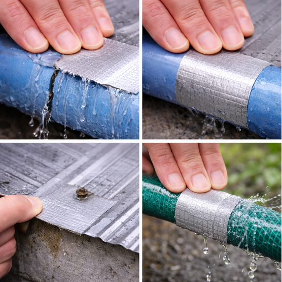 Heavy-Duty Waterproof Butyl Rubber Tape (5cm x 5m) | Aluminum Foil Leak Repair Tape