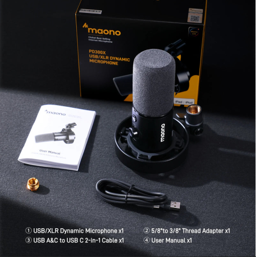 MAONO PD300X USB/XLR Dynamic Microphone