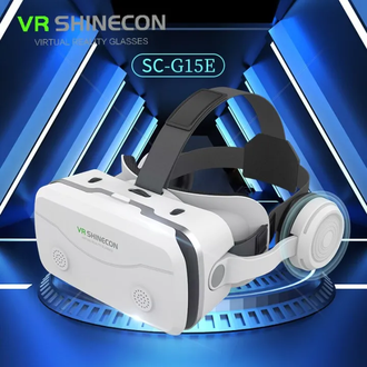VR SHINECON SC-G15E Virtual Reality VR Headset 3D Glasses with Earphone