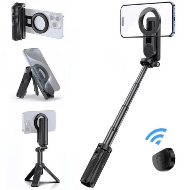 Ulanzi JJ03 Magnetic Phone Tripod 3-in-1 Selfie Stick Handle Grip Remote Control