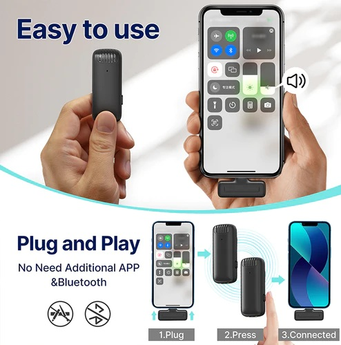 Ulanzi J12 Dual Wireless Microphone For Iphone