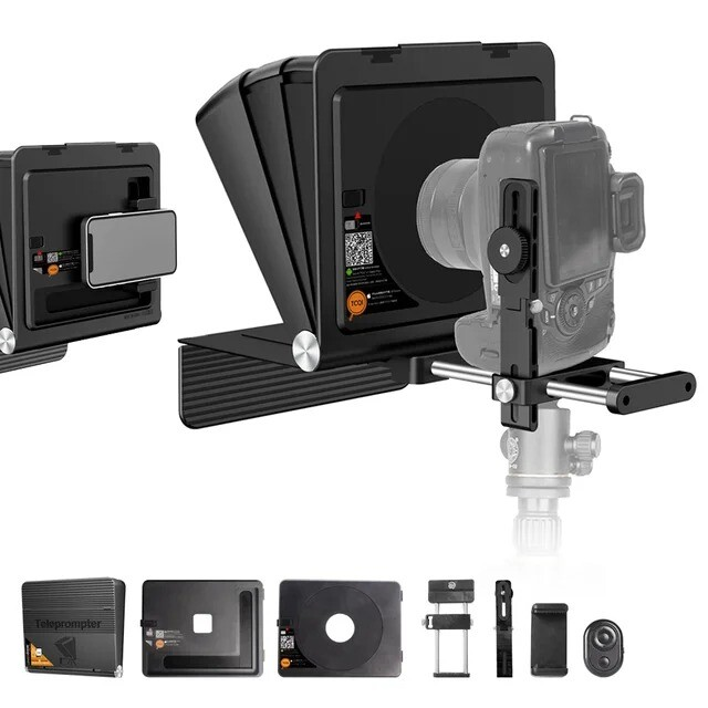 LENSGO TC7 II Teleprompter for Smartphone Camera Professional Photography Parts