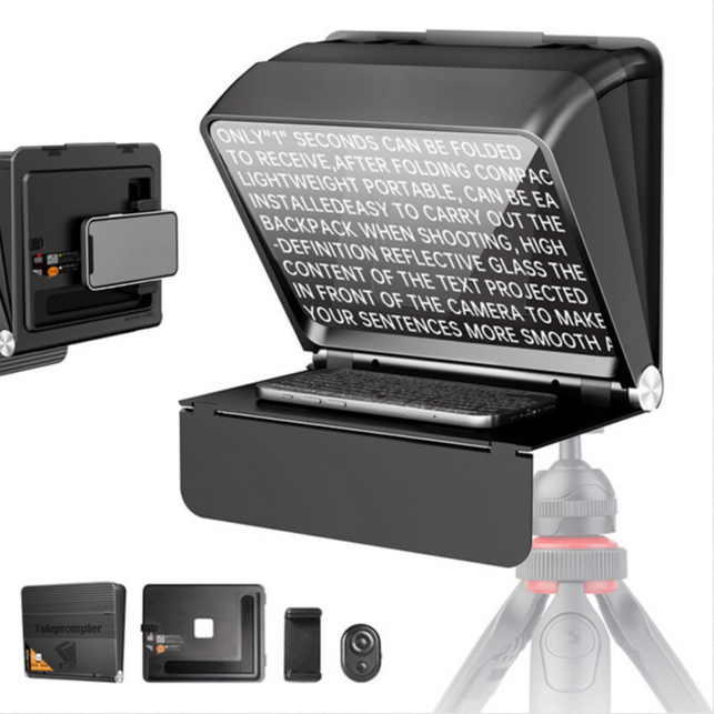 LENSGO TC7 II Teleprompter for Smartphone Camera Professional Photography Parts