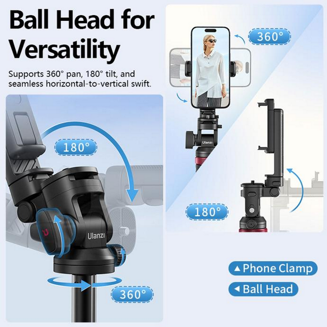 Ulanzi Quick-Release Tripod with Cold Shoe Mount MT-78