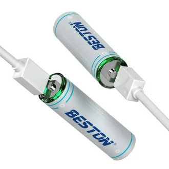 Beston 4PCS 1.5V AA Lithium Rechargeable Battery 2200mAh Type-C Port(original)