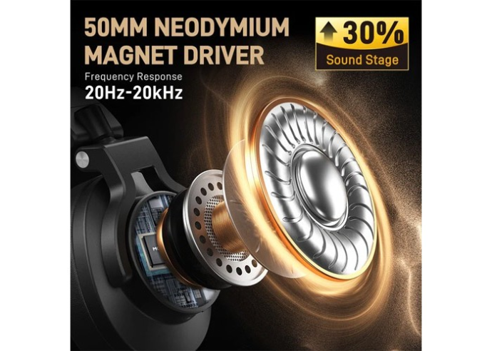 MAONO MH700 Monitoring Headphones Black and Silver
