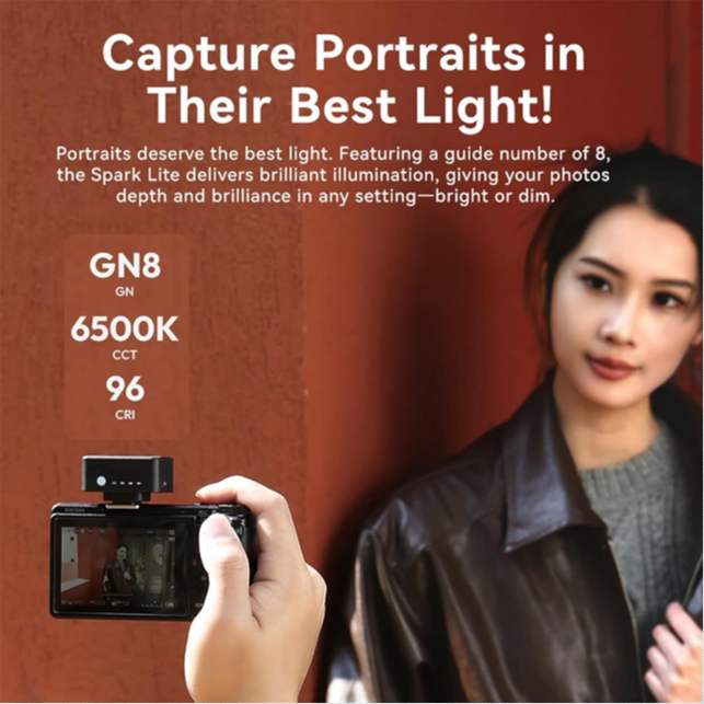 ULANZI SL02 Camera Mini Flash Speedlite With Video Light For Canon Fuji Sony