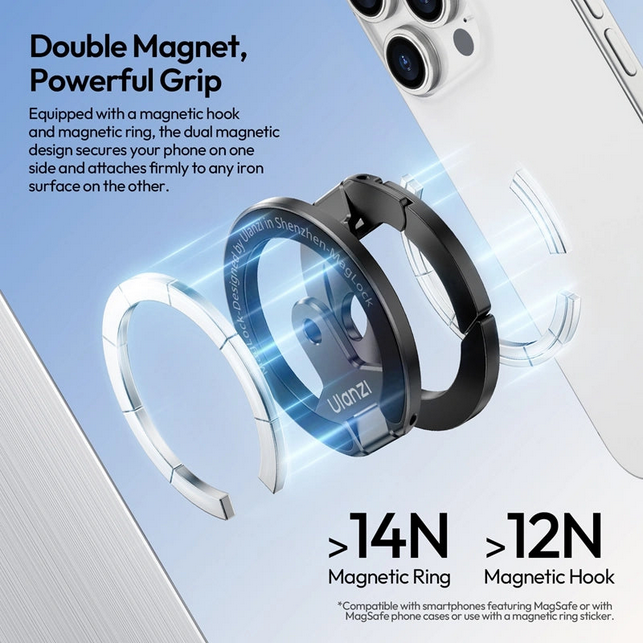 Ulanzi MA02 MagLock Dual Magnetic Ring Phone Holder