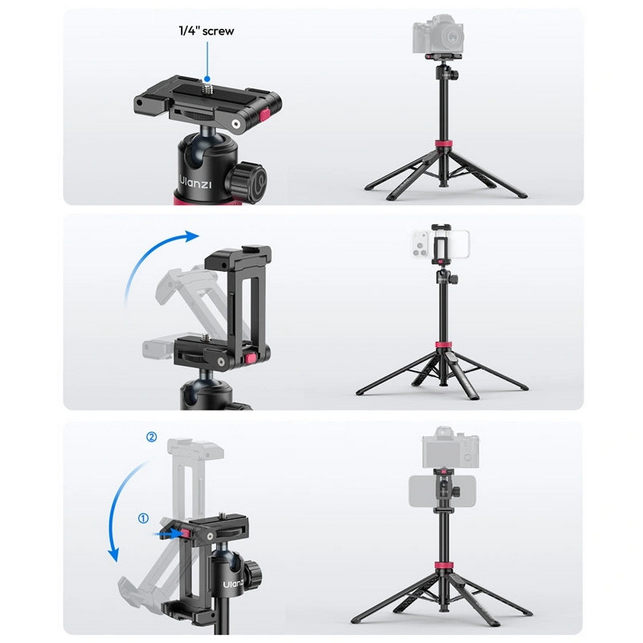 Ulanzi MT-44B 2-in-1 Selfie Stick Quadpod S056