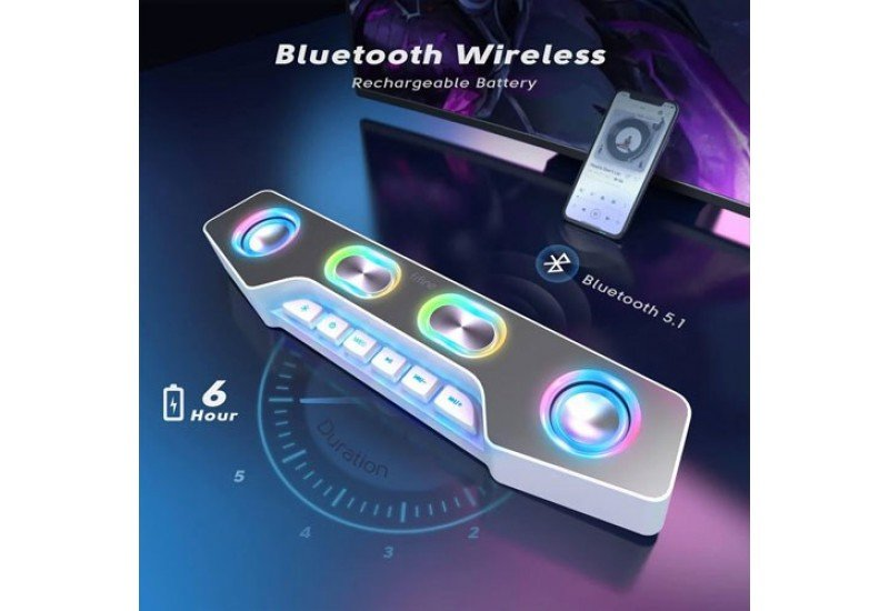FIFINE AmpliGame A16 Bluetooth RGB Speaker with EQ & Battery
