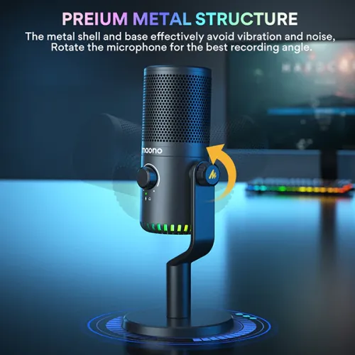 Maono DM30 RGB Programmable USB Condenser Microphone