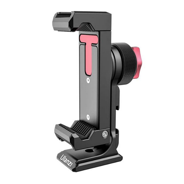 Ulanzi ST-27 Metal Phone Tripod Mount Clip 2476 – Universal Smartphone Holder for Tripods