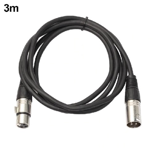 XLR Male To XLR Female Cable For Microphone, 3M