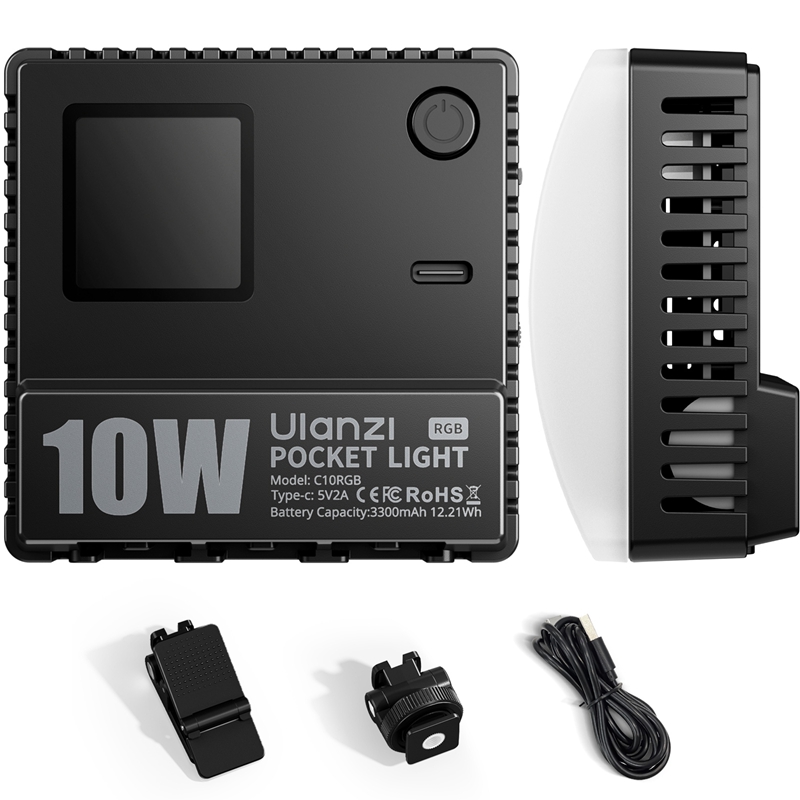 Ulanzi C10 RGB Fill Light Mini 10W Portable Video Light