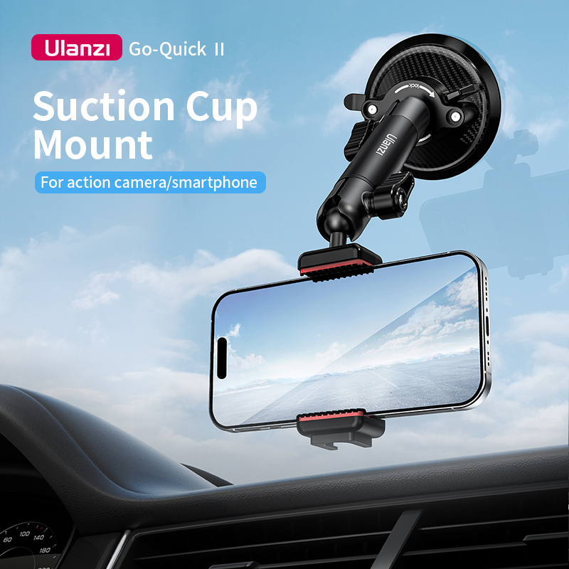 Ulanzi ZJ01 Magnetic Suction Cup Mount For Action Camera Smartphone T086