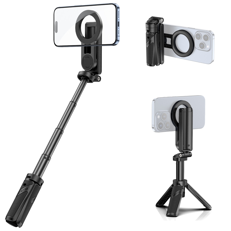 Ulanzi JJ03 Magnetic Phone Tripod 3-in-1 Selfie Stick Handle Grip Remote Control