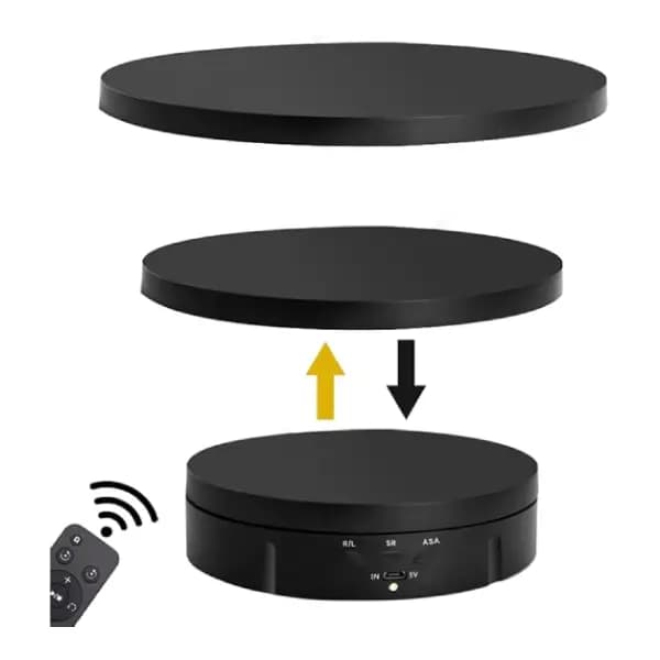 Hive 3 in 1 360 Degree Rotation Photography Turntable black and white
