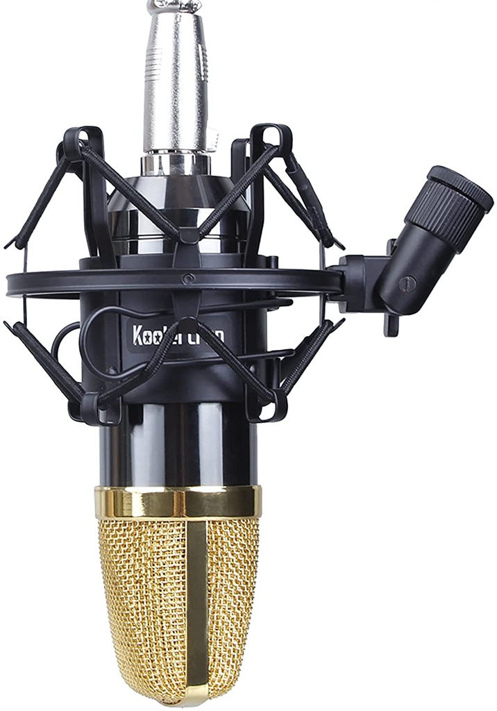 Universal Microphone Shock Mount for Condenser Mic Metal (Black)