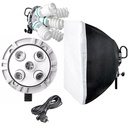 godox tl-5 5in1 bulb head multi-holder tricolor+light stand+softbox 60*60cm camera photography lighting 2pcs set