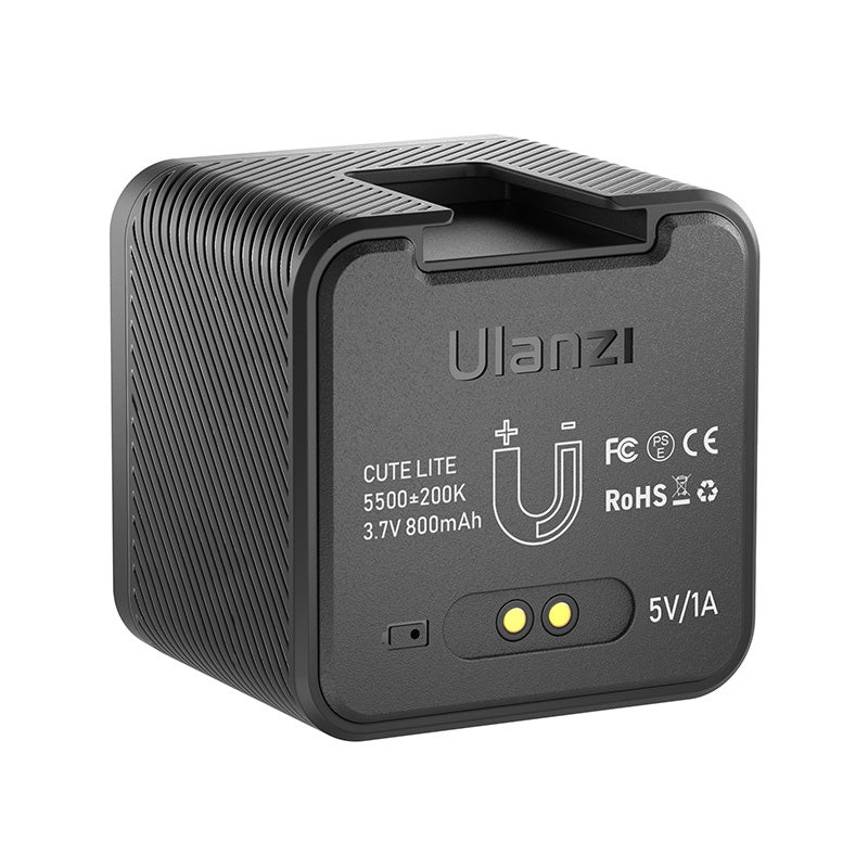 ULANZI L2 RGB COB Video Light Mini Cube Lights, LED Camera Light 360° Full Color Portable Photography Video Lighting, 800mAh Rechargeable &amp; Magnetic Designs and 11 Dynamic Light Effects