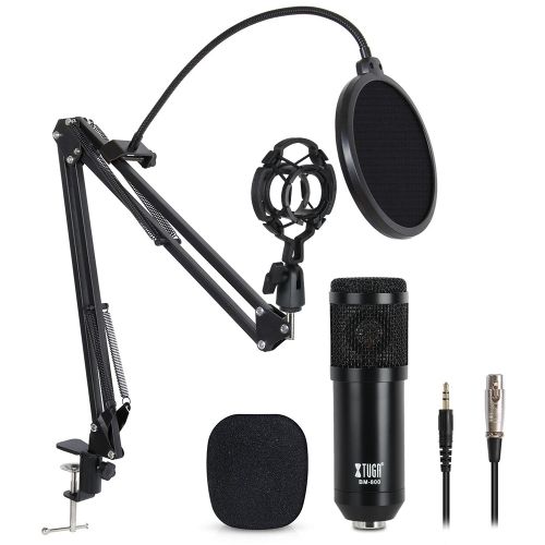 XTUGA BM800 Professional Broadcasting Studio Recording Condenser Microphone Mic Kit