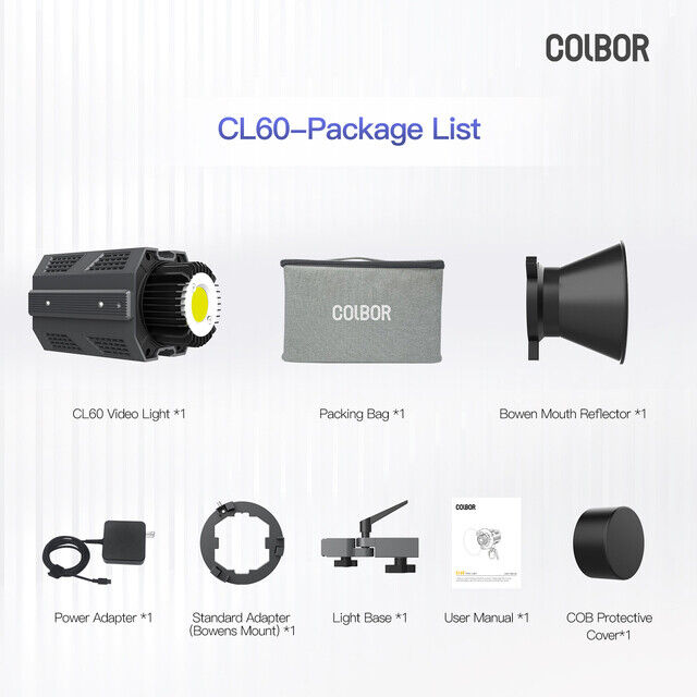 SYNCO COLBOR CL60 2700K-6500K Bi-Color Led Video Light for Photography Studio