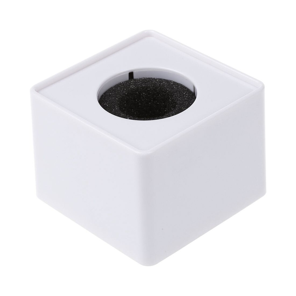 Microphone Logo Flag Box Square Shape-White