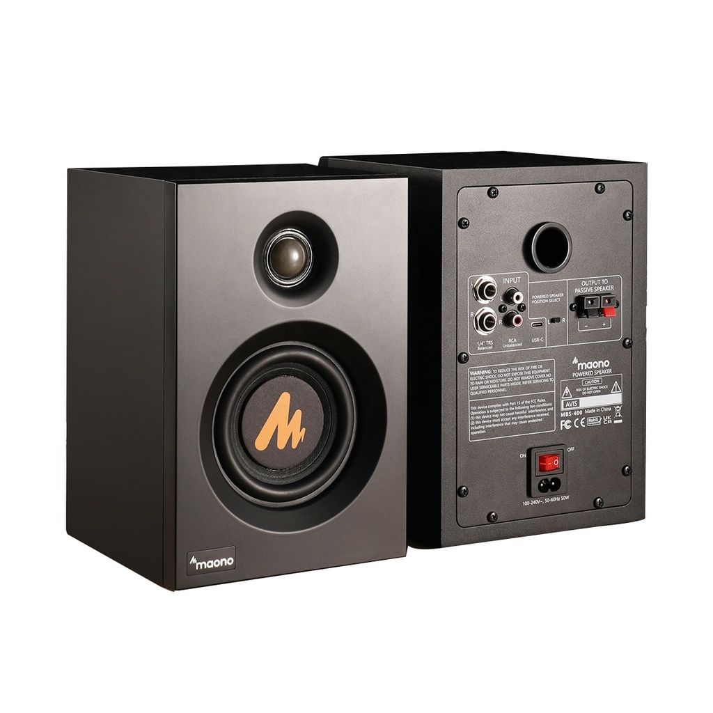 MAONO MBS400 Professional Recording Music Active Studio Monitor Speakers Complete Audio Studio Set Monitor Speakers