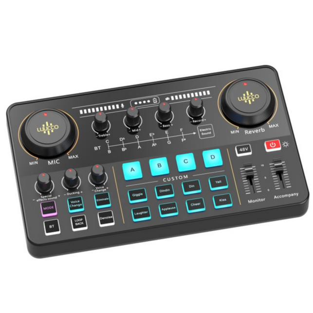 Luucco MI-2 Audio Interface with Mixer and Sound Card