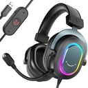 FIFINE H6 USB Headset with 24-bit, 7.1 Surround Sound, EQ modes, RGB, Volume &amp; Mute Control, Detachable Mic