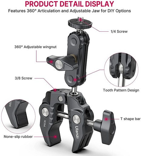 [R094] Ulanzi R094 Multi-Functional BallHead Clamp