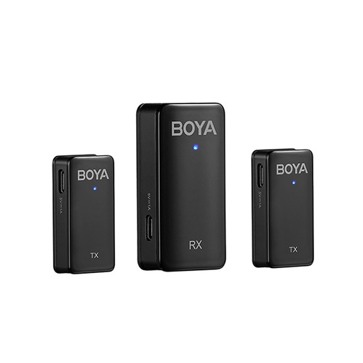 [BY-WMic5-M2] Boya BY-WMic5-M2 Ultracompact 2.4GHz Dual-Channel Wireless Microphone System
