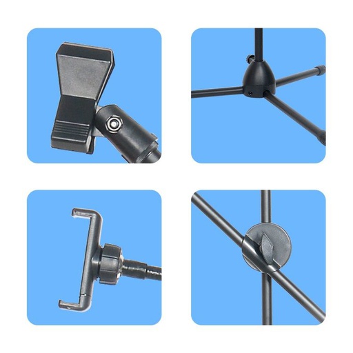 [FST208] Floor Stand With Smartphone Clip Holder