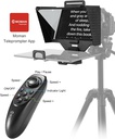 MOMAN Teleprompters with Tripod for DSLR Camera Recording with 70/30 Beam Split Glass &  for Remote Control Tablet-iPad-Teleprompter