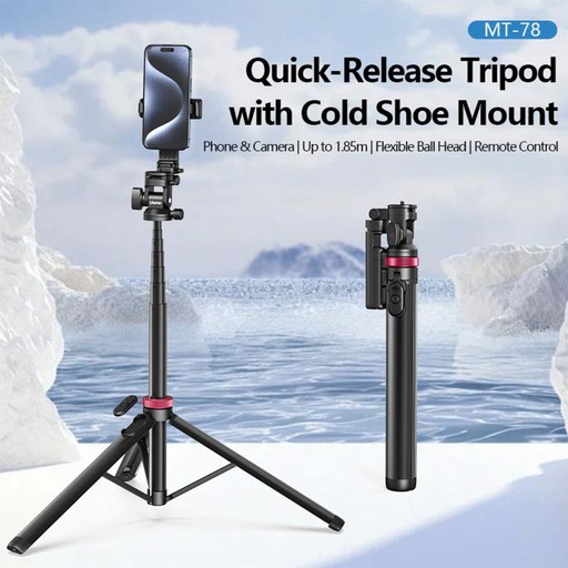 Ulanzi Quick-Release Tripod with Cold Shoe Mount MT-78