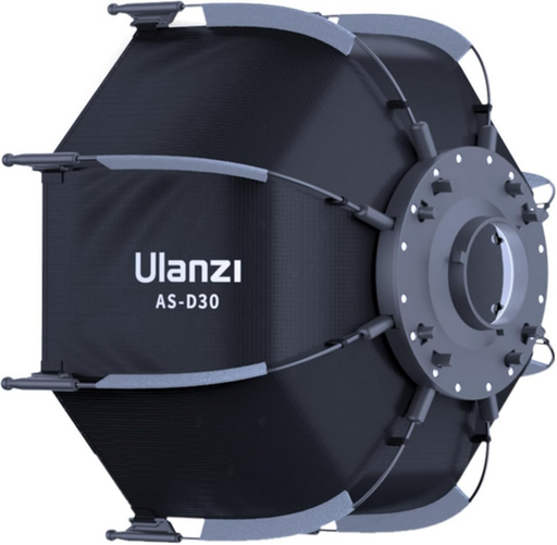 [asd30] Ulanzi AS-D30 30cm Mini Bowens Mount Octagon Softbox Octagonal Speedlite, Studio Flash, Speedlight Umbrella Softbox with Carrying Bag, Lightweight Compatible with Ulanzi 40W/40W Pro/60W Video Light.